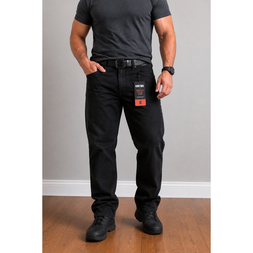 Viktos‎ Operatus CCW Tactical Jeans Men 40x32 Black Relaxed Straight Stretch